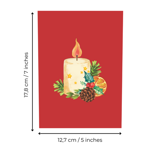Pre-order: Christmas candle (Beschikbaar vanaf 15 okt 2023)