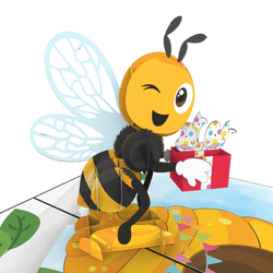 Biene zum Geburtstag